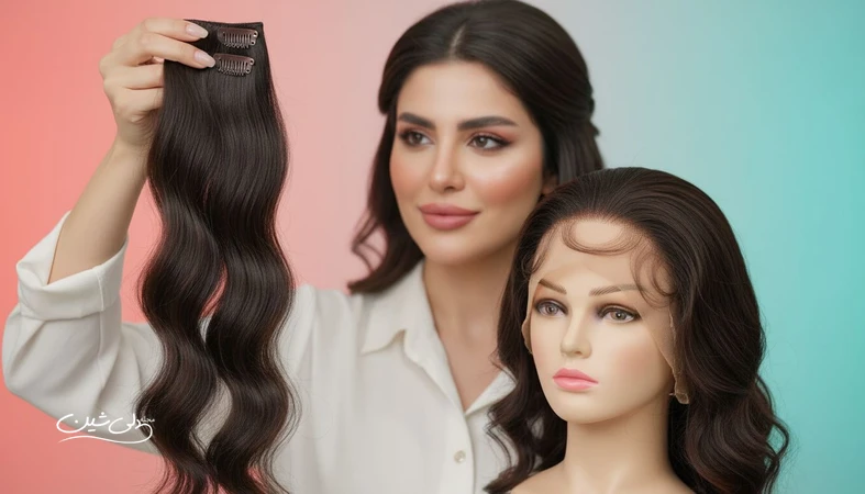 مقایسه اکستنشن و ویگ برای انتخاب امن و جلوگیری از آسیب ریشه و ریزش مو