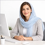 تصویر لیلا صادقی، نویسنده تحریریه مجله دلی شین