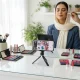 پرتفولیو اینستاگرامی میکاپ با عکاسی حرفه ای، نور نرم و چیدمان منظم پیج برای جذب مشتری