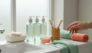 روتین زیبایی کم زباله با ابزارهای قابل شستشو و بسته بندی قابل شارژ برای کاهش پلاستیک در روتین زیبایی