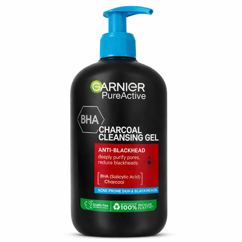 تصویر ژل شست و شوی ذغال پیور اکتیو BHA گارنیر250 میل