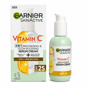 تصویر سرم ویتامین سی گارنیر (روشن کننده قوی و مرطوب کننده) spf50 ضدآفتاب