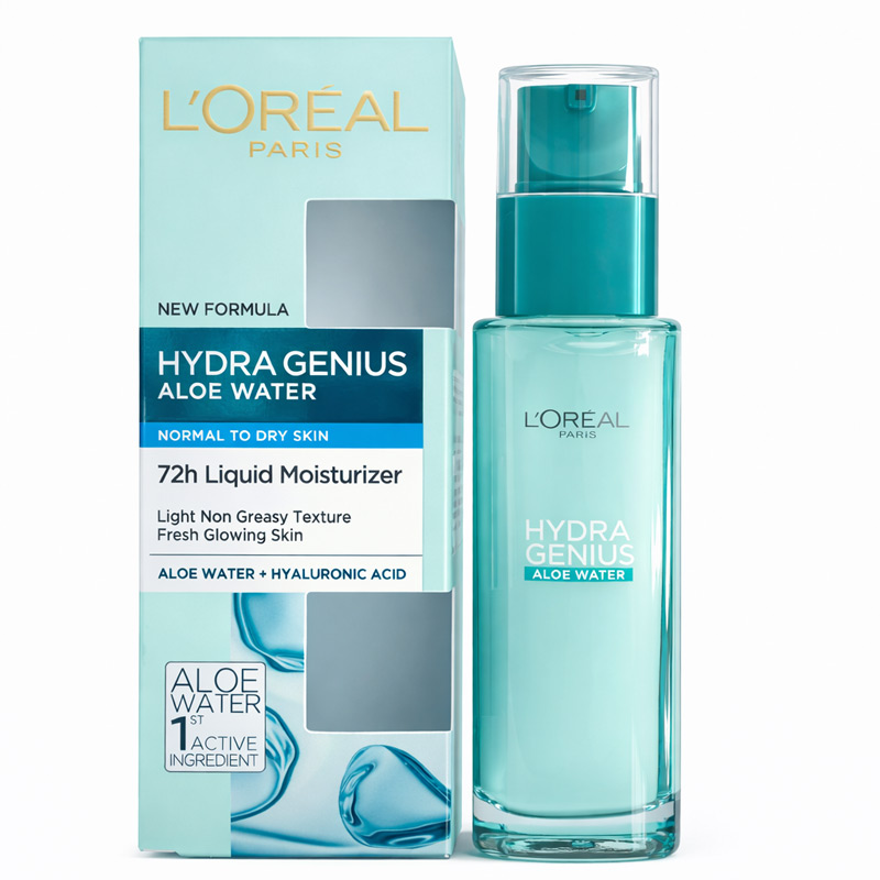 تصویر ژل آبرسان هیدرا ژنیوس برند لورال (اورال)پوست نرمال تا خشک70میل