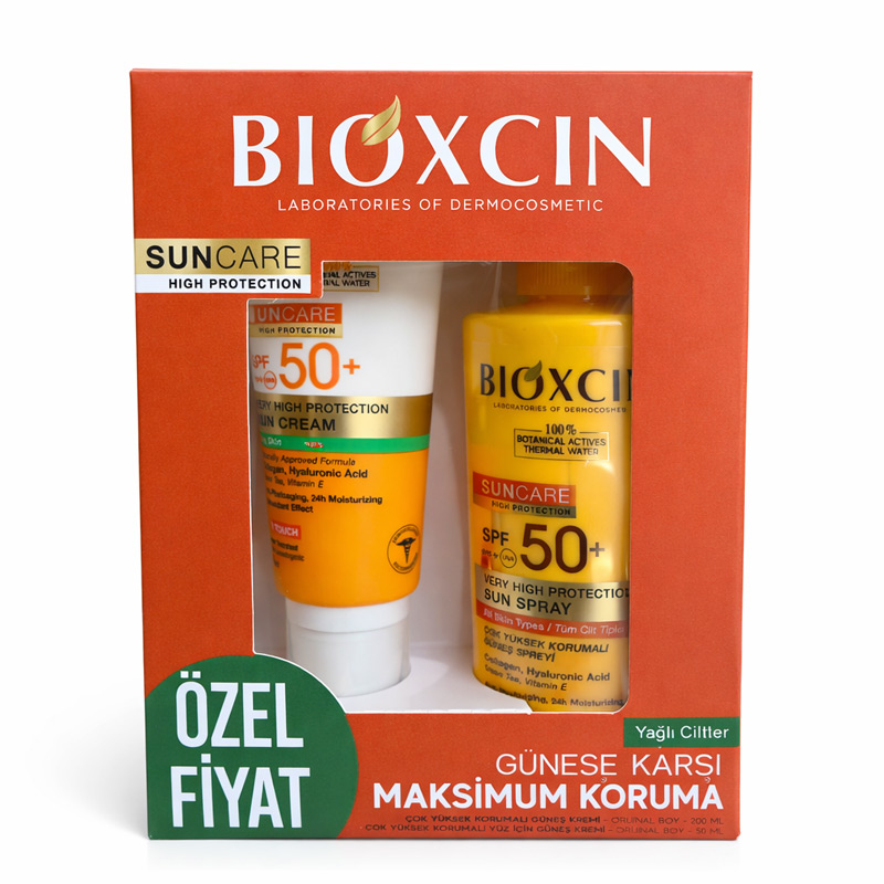 تصویر پک ضدآفتاب بیوکسین بی رنگ پوست چرب و انواع پوست spf50