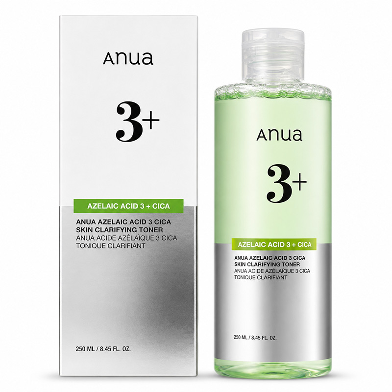 Anua-+3-Azelaic-Acid-Toner-Brightening-and-Anti-Acne تصویر تونر آزلائیک اسید آنوا +3 روشن کننده و ضدجوش
