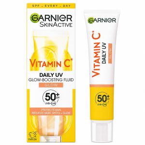 تصویر ضدآفتاب گارنیر ویتامین سی spf50 رنگی اورجینال